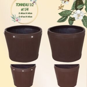 Tonneau 1/2 et 1/4